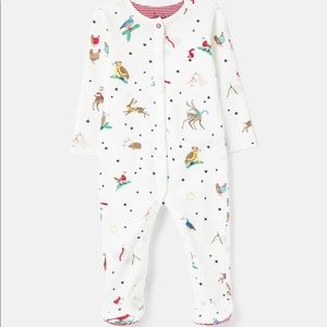 Joules Christmas Holiday Footed Pajama